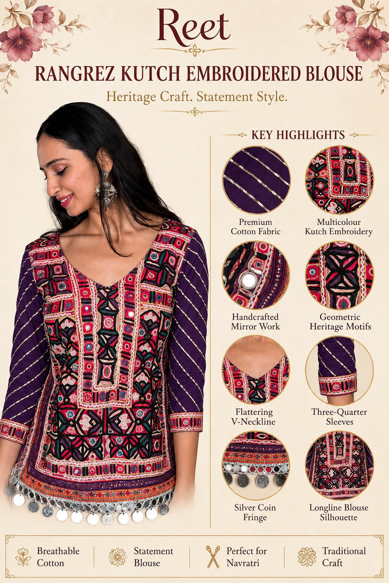 Rangrez Kutch Longline Blouse