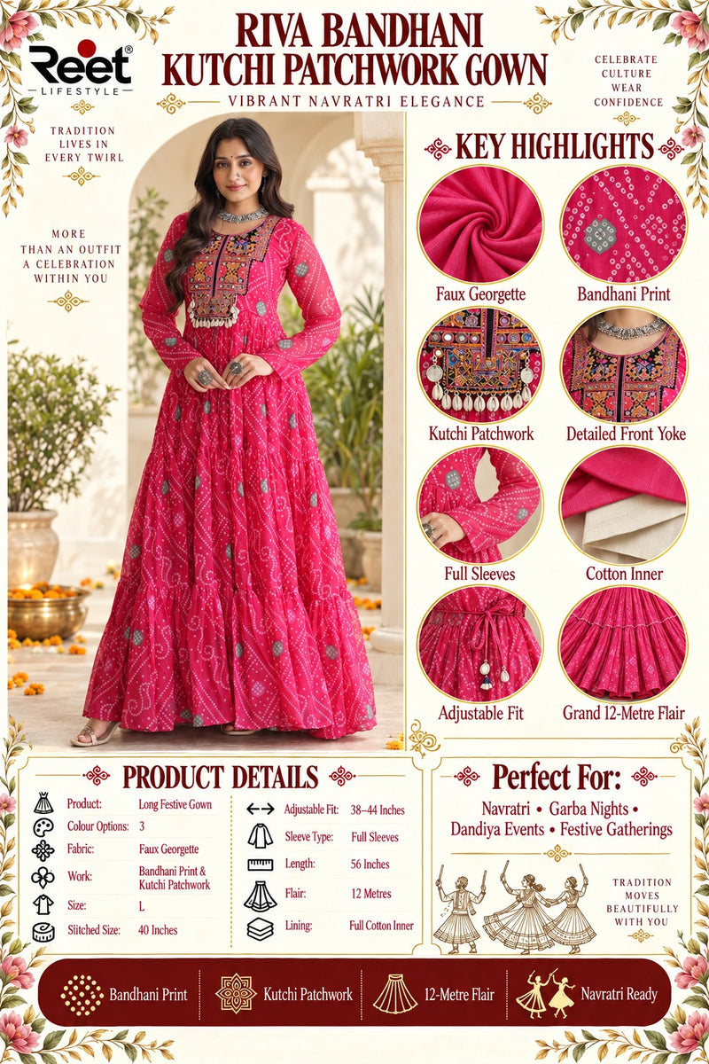 Meher Jamuni Embroidered Garba Gown