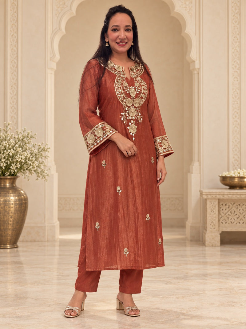 Meher Antique Gold Embellished Set