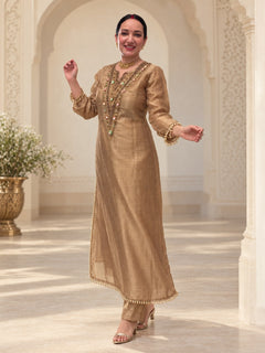 Meher Antique Gold Embellished Set