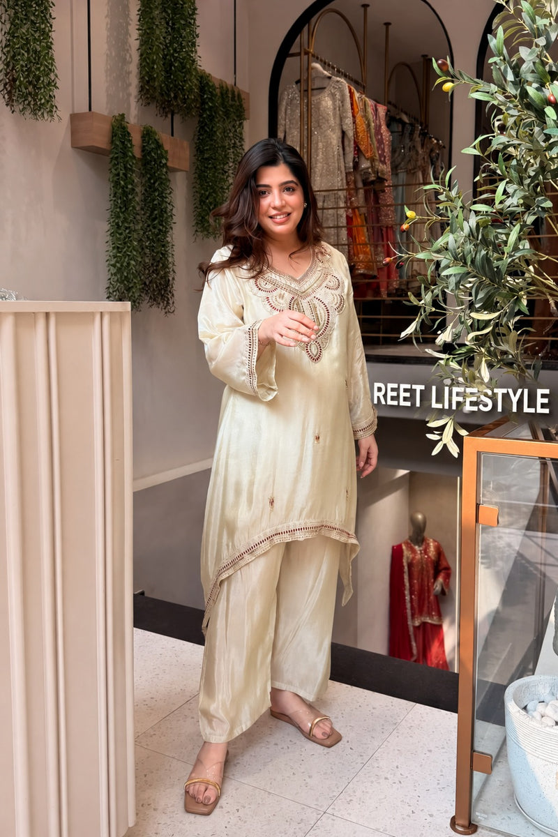 Sunehri Dusk Embroidered Co-ord Set