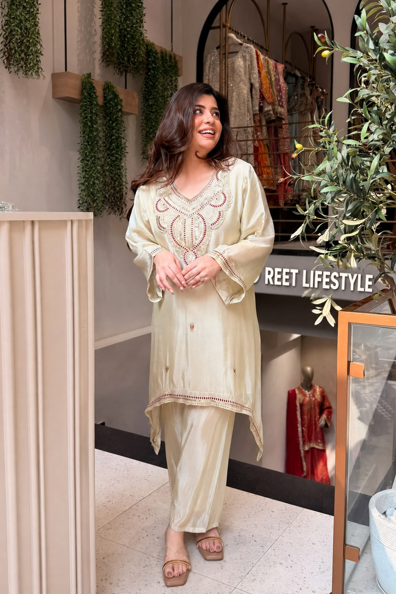 Sunehri Dusk Embroidered Co-ord Set