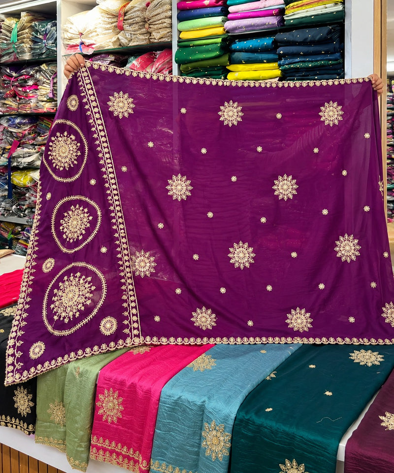 Gul-e-Zar Emerald Dupatta