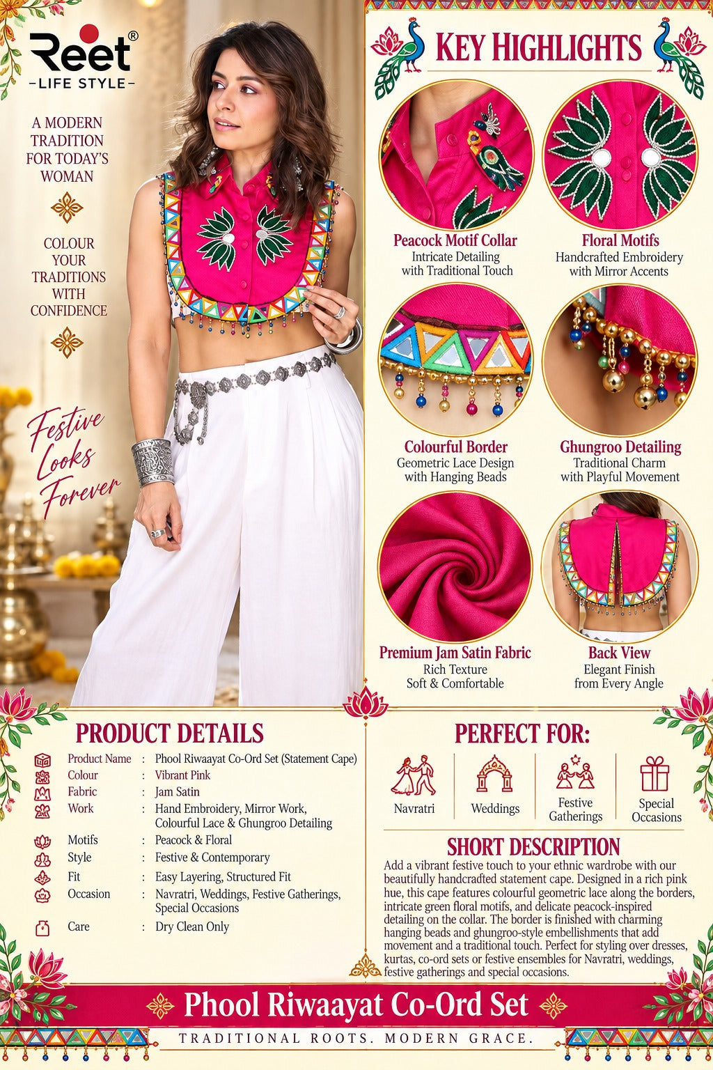 Phool Riwaayat  Royale Cape Set