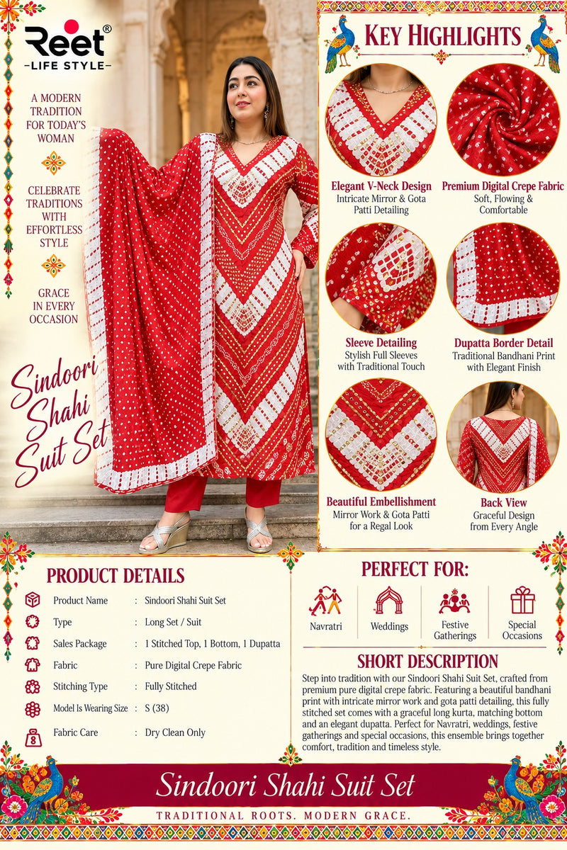 Sindoori Shahi Suit Set