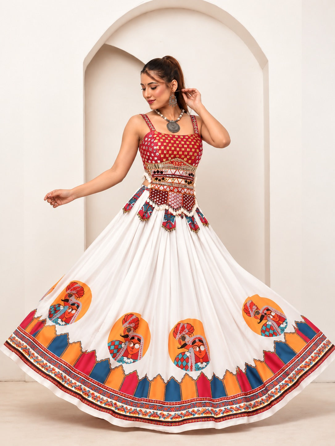 Rangrez Gulnaar Multicolour Skirt