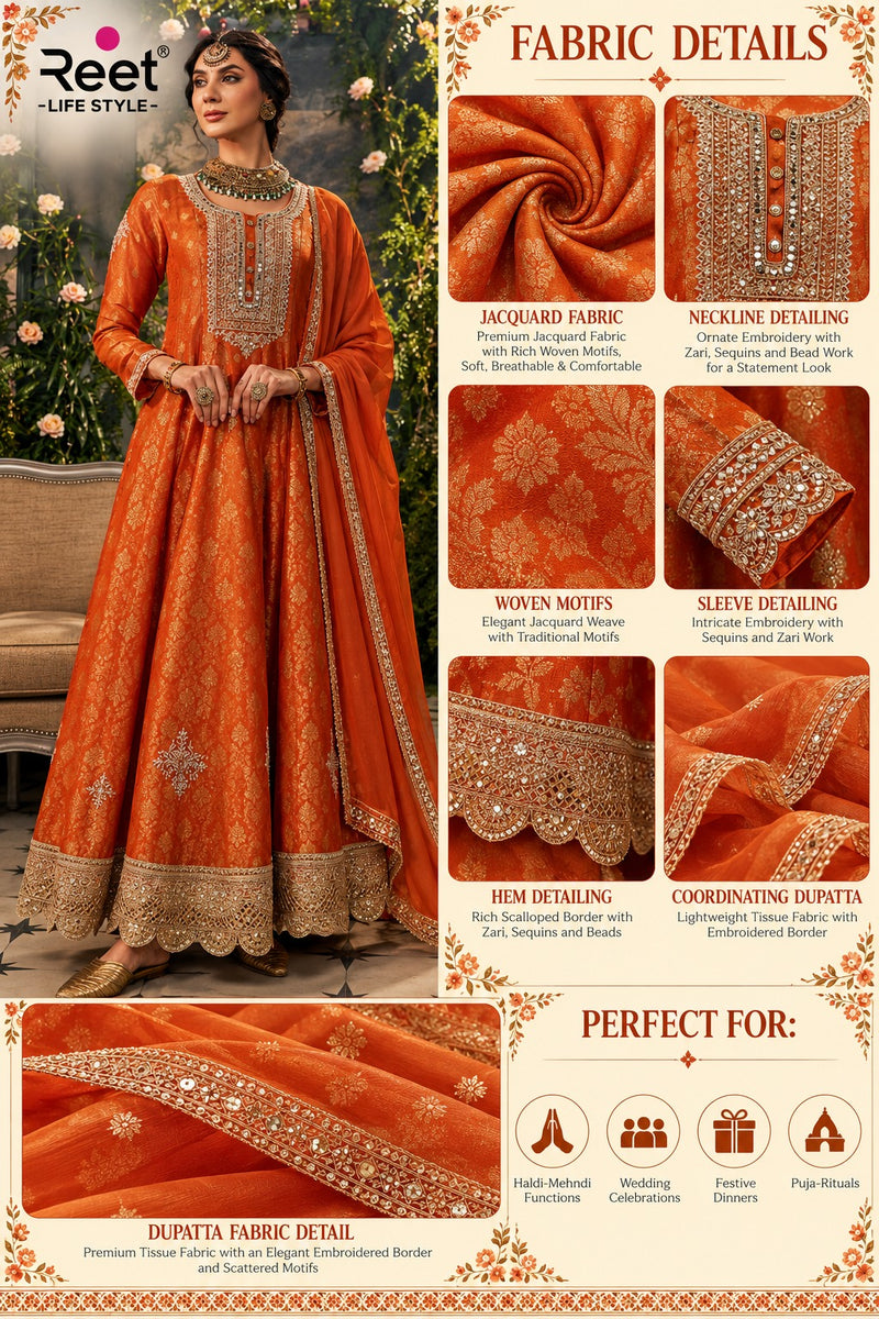Rang-e-Ziya Jacquard Anarkali