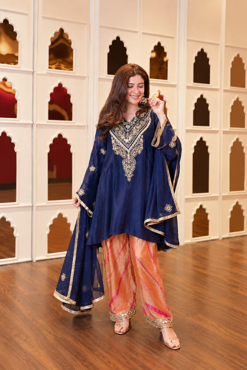 Neel Mehfil Anarkali Set