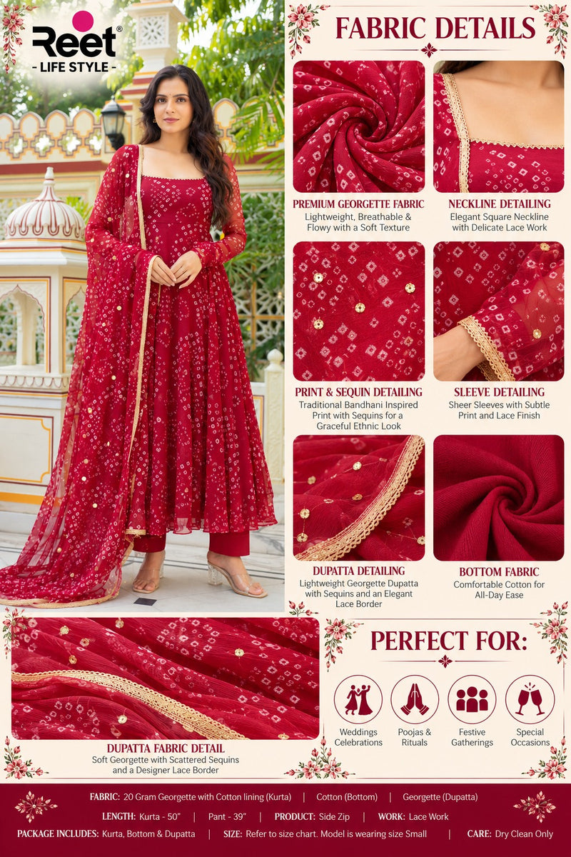 Surkh Riwaayat Printed Anarkali Set