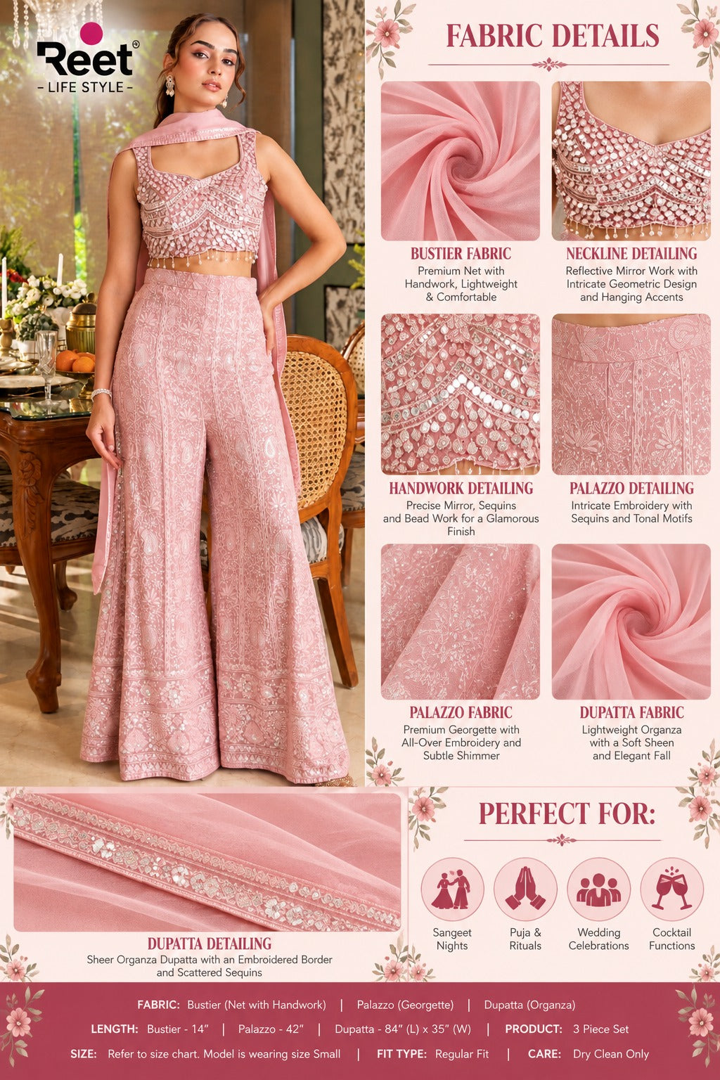 Gulabi Noor Embroidered Co-Ord Set