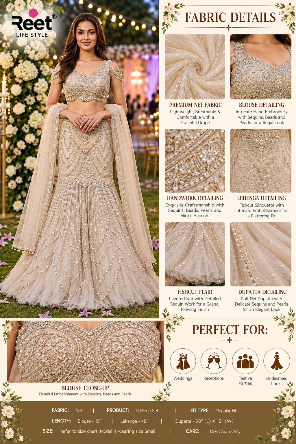 Mehfil-E-Noor Designer Lehenga Set