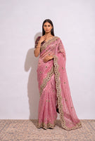 Peach Ready-to-Wear Saree