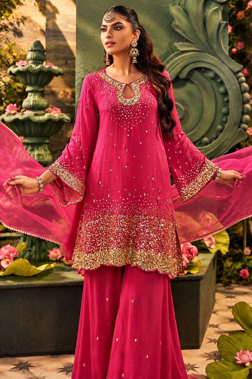 Rani Noor Embroidered Palazzo Set