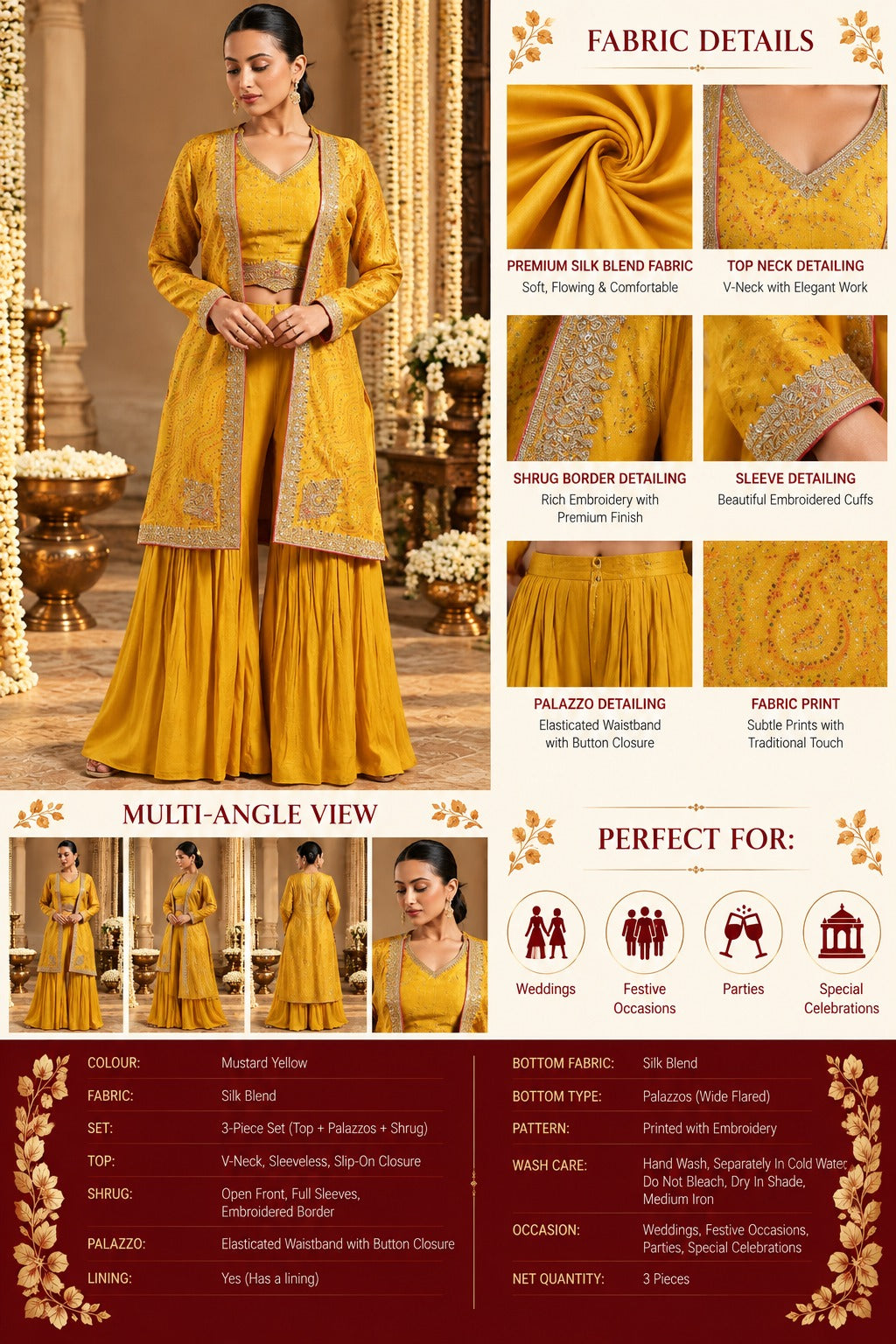Kesari Mahal Jacket Sharara Set