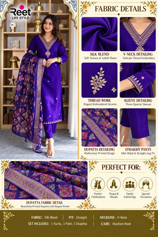 Rani Riwaayat Embroidered Suit Set