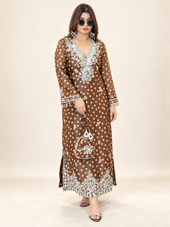 Jamuni Sheesh Mahal Festive Dress with Potli