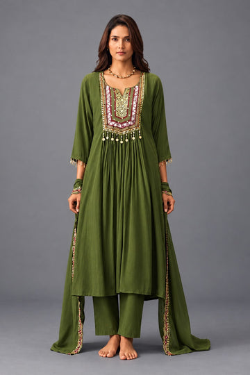 Panna Jharokha Embroidered Kurta Set
