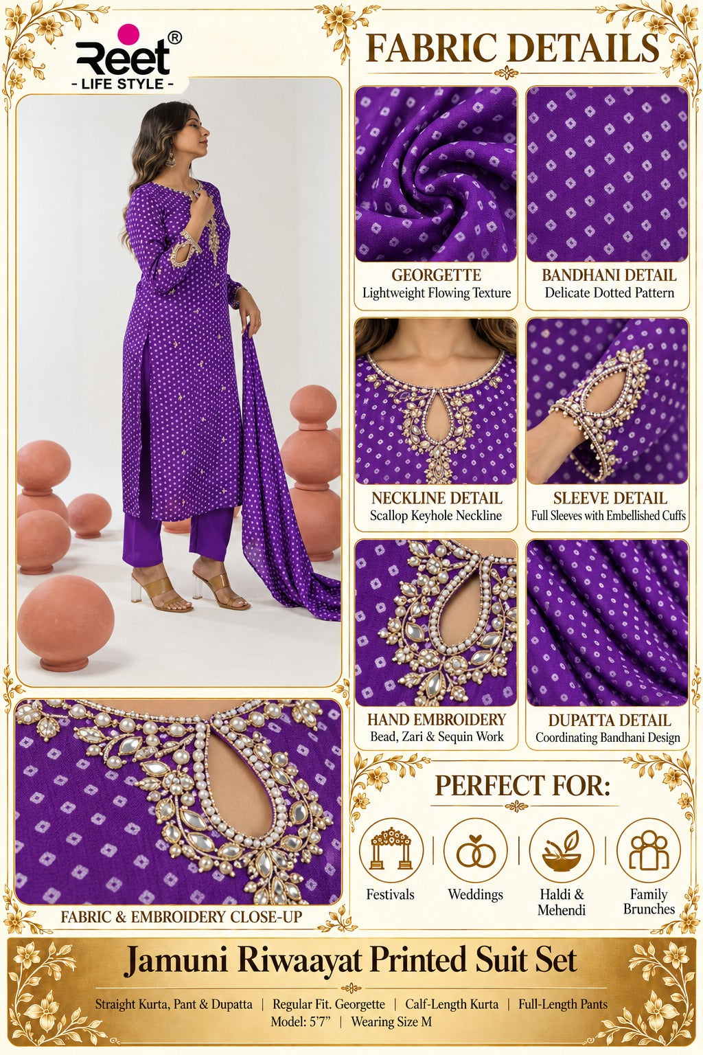 Jamuni Riwaayat Printed Suit Set