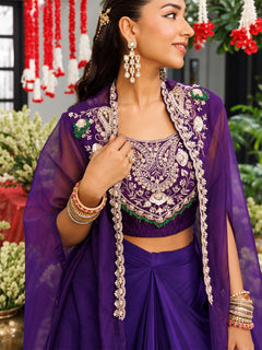 Purple Maharani Luxe Skirt Ensemble