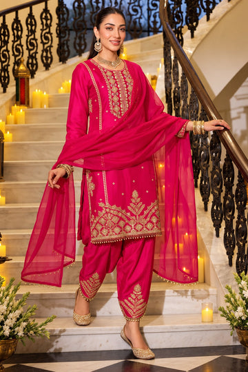 Rani Darbar Embroidered Festive Suit Set
