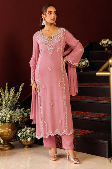 Gulabi Sitara Embroidered Suit Set