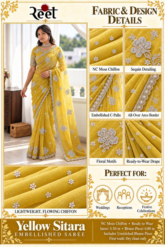 Kesari Maharani Embellished Saree