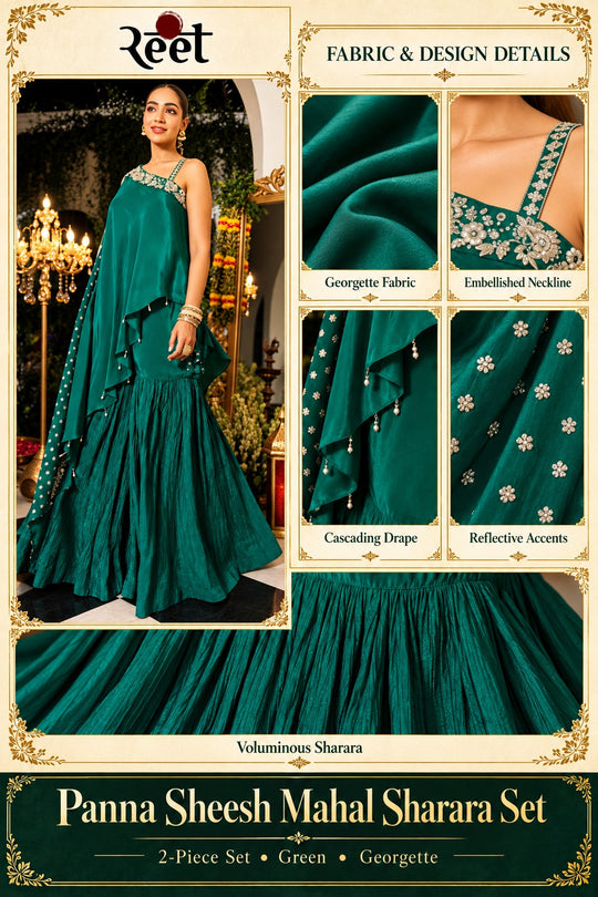 Panna Sheesh Mahal Sharara Set