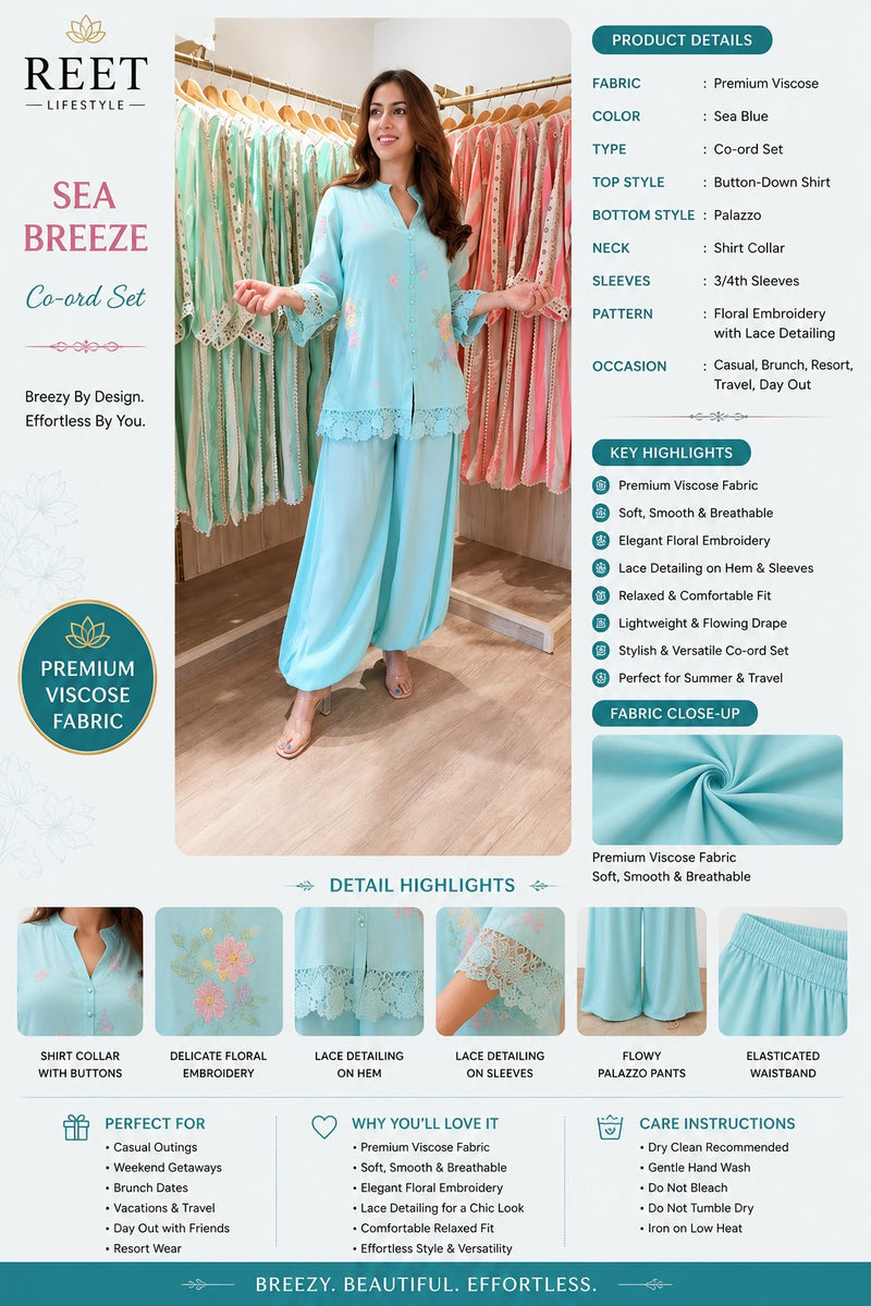Neel Embroidered Short Kurta & Balloon Pant Set