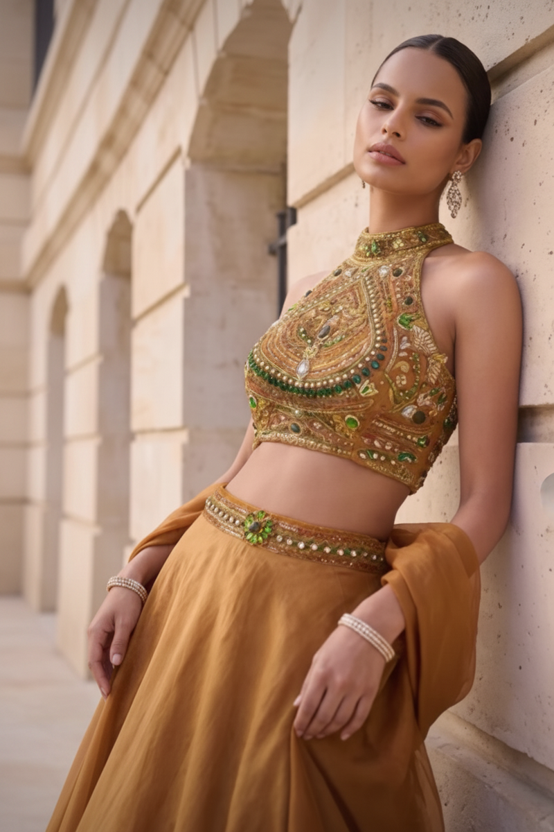 Met Gala-Inspired Amethyst Couture Lehenga