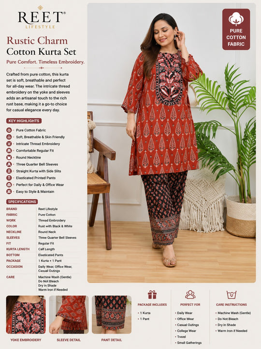 Noor Ajrak Farshi Kurta Set