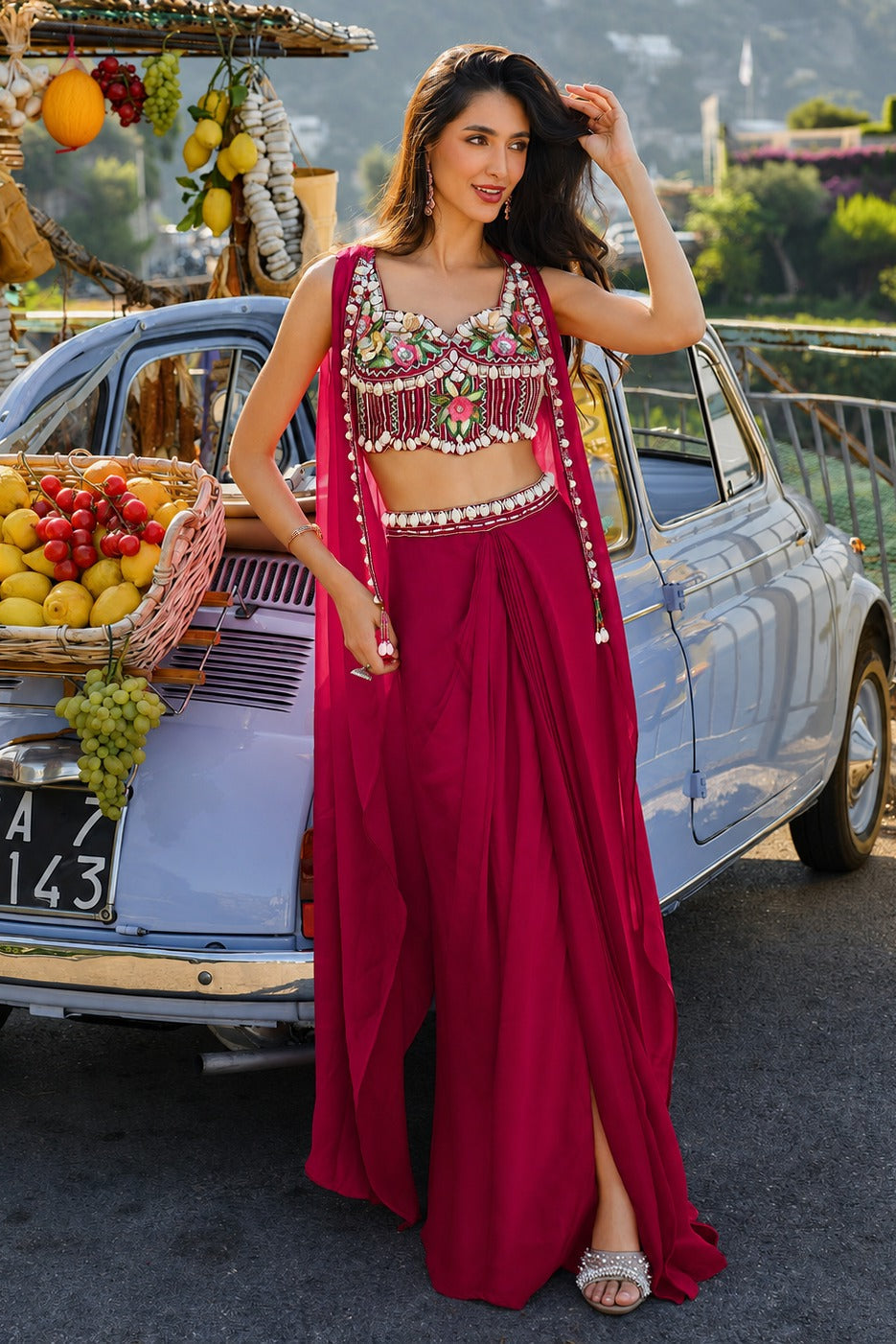 Rani Royale Mirror Work Embroidered Set for Women
