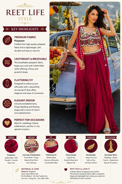Rani Royale Mirror Work Embroidered Set for Women