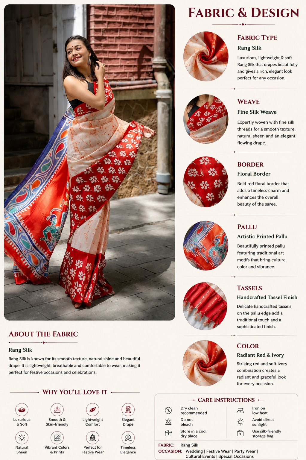 Batik Rang Silk Saree