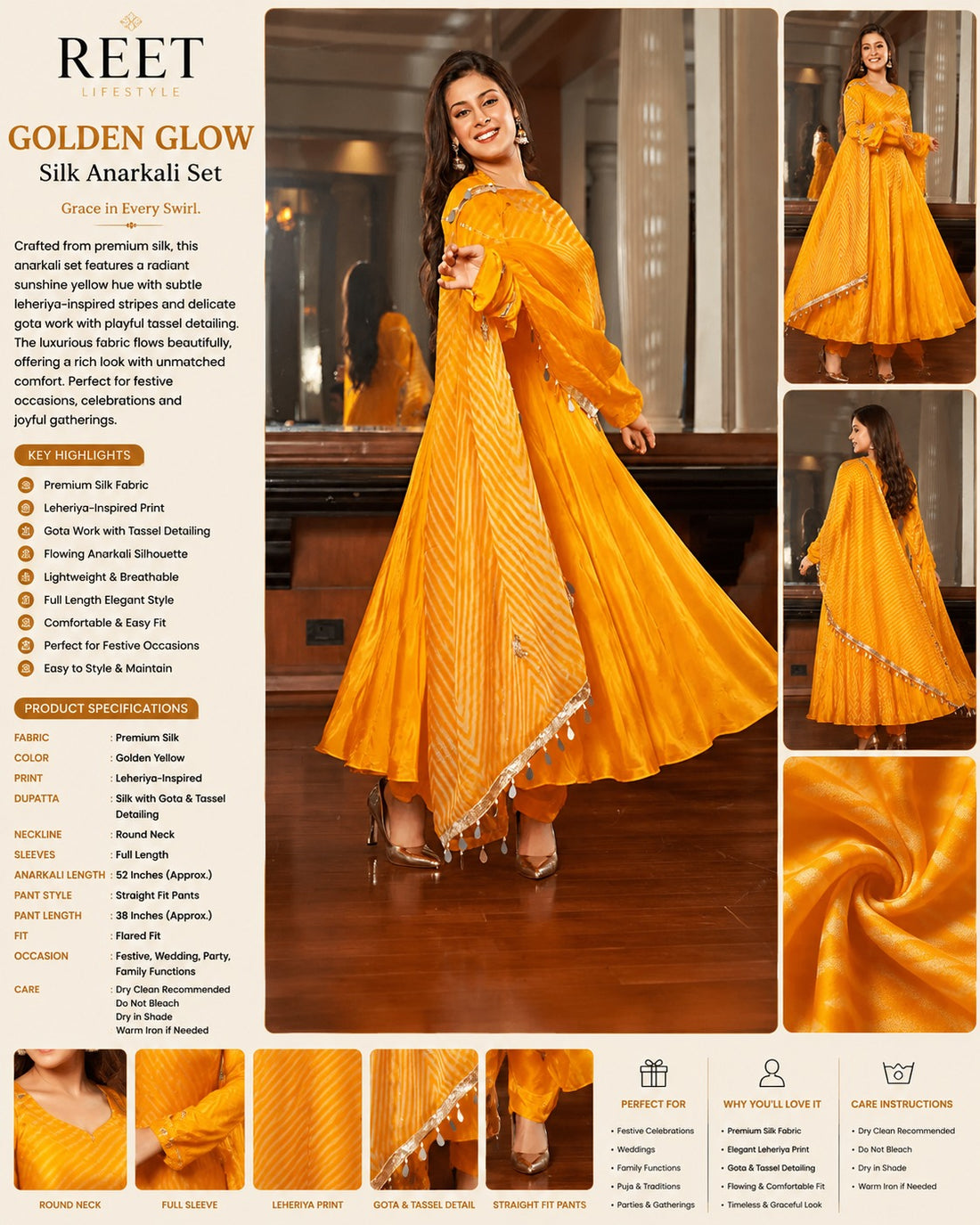 Surya Leheriya Silk Suit Set