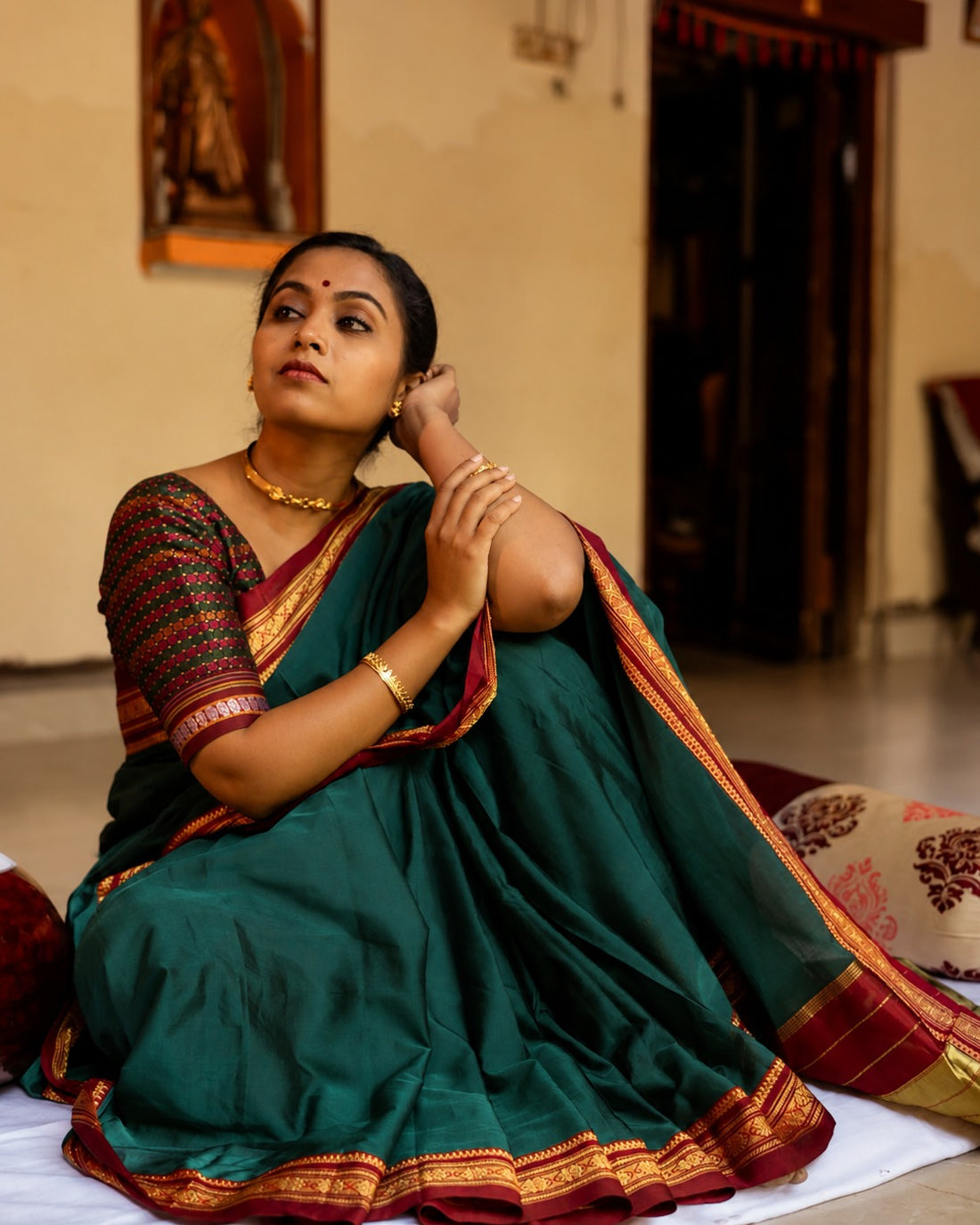 Riwaayat Ilkal Pure Resham Saree