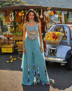 Moonlight Royale Mirrorwork Sharara Set for Women