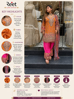 Riwaayat Rose Embroidered Suit Set