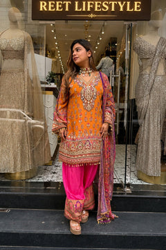 Riwaayat Rose Embroidered Suit Set
