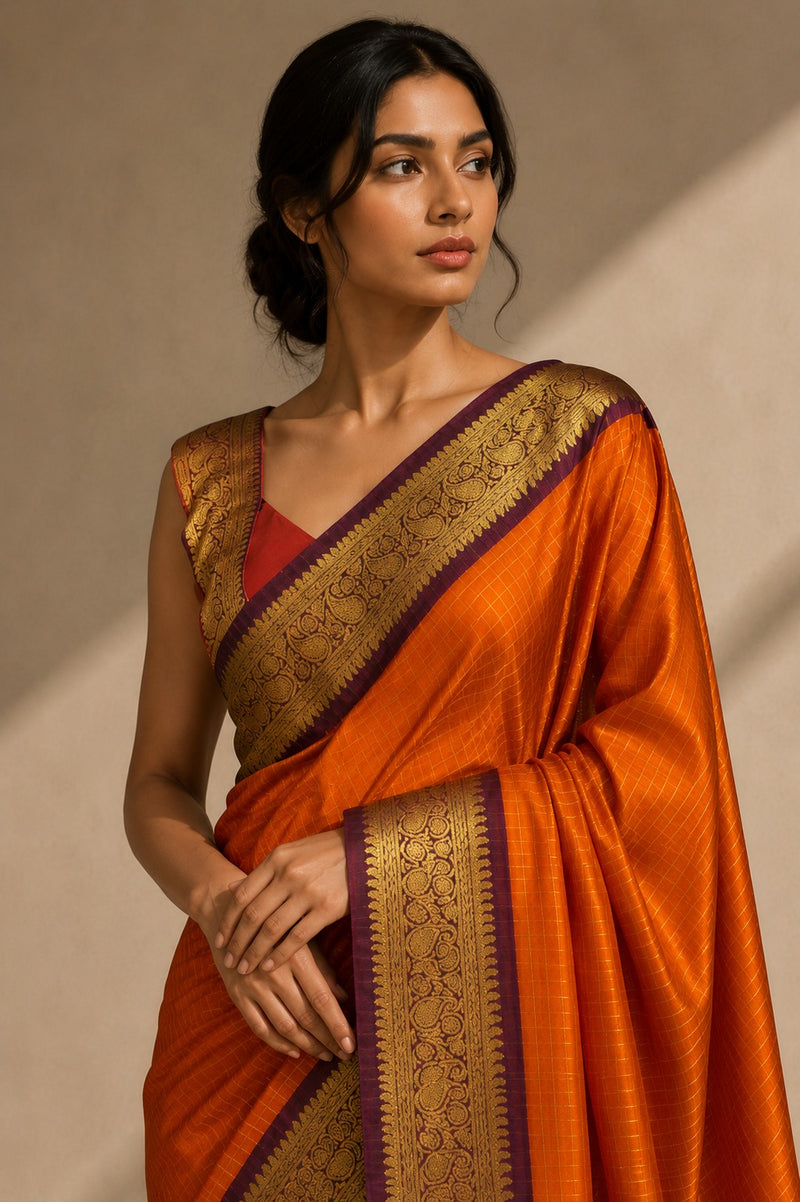 Kesar Royale Silk Semi Banarasi Saree