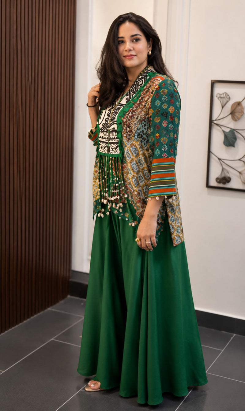Emerald Muse Farshi Suit Set