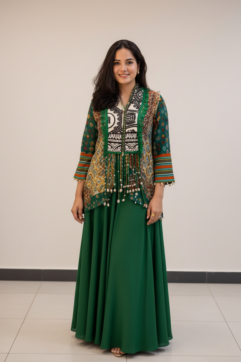 Emerald Muse Farshi Suit Set
