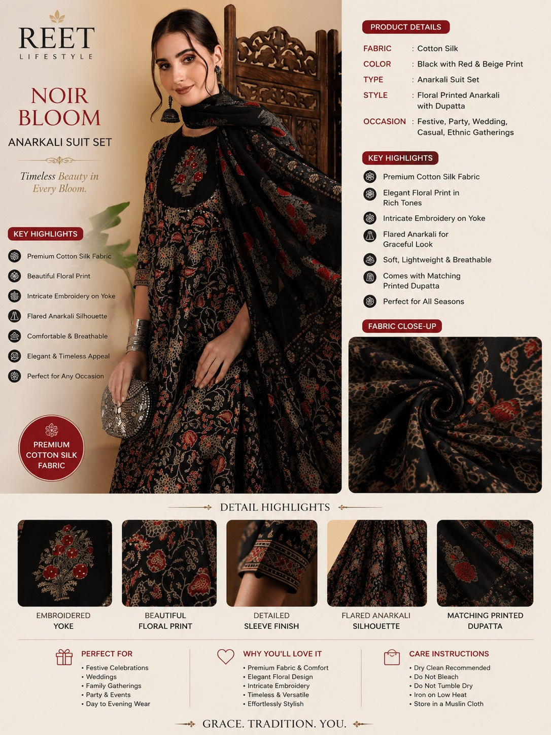 Noor Zareen Anarkali Suit Set