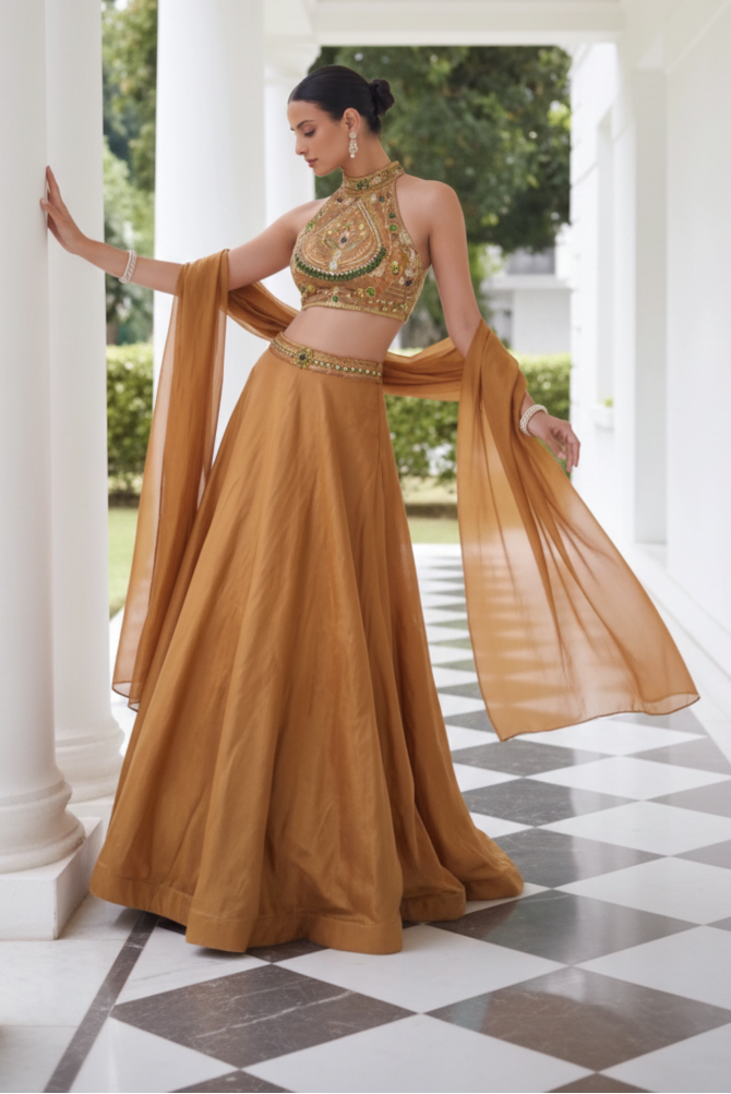 Met Gala-Inspired Amethyst Couture Lehenga