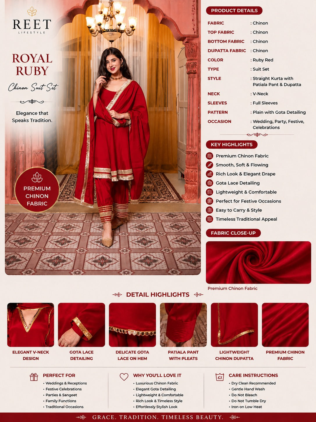 Noor Surkh Gul Short Anarkali Kurta Set