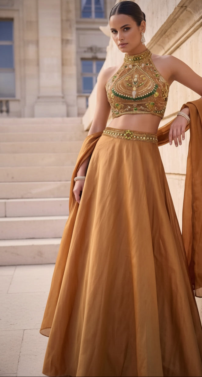 Met Gala-Inspired Amethyst Couture Lehenga