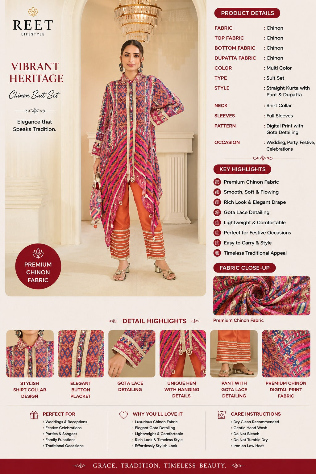 Savan Noor Printed Crepe Silk Western Ensemble