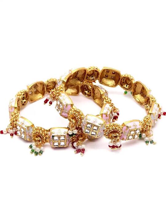 Mahal Kundan Bangle Set