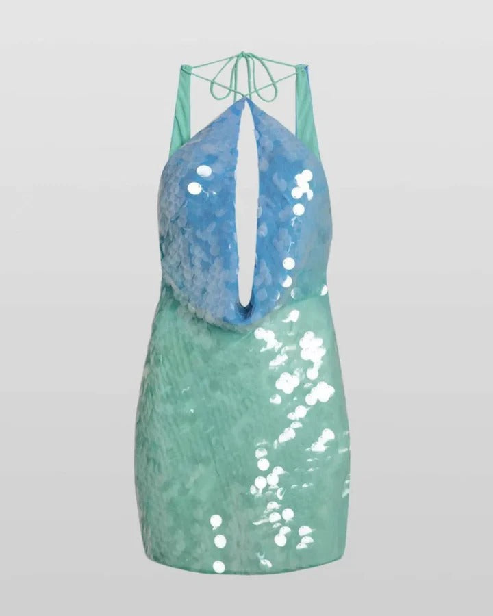 Ocean Pearl Sequin Dress