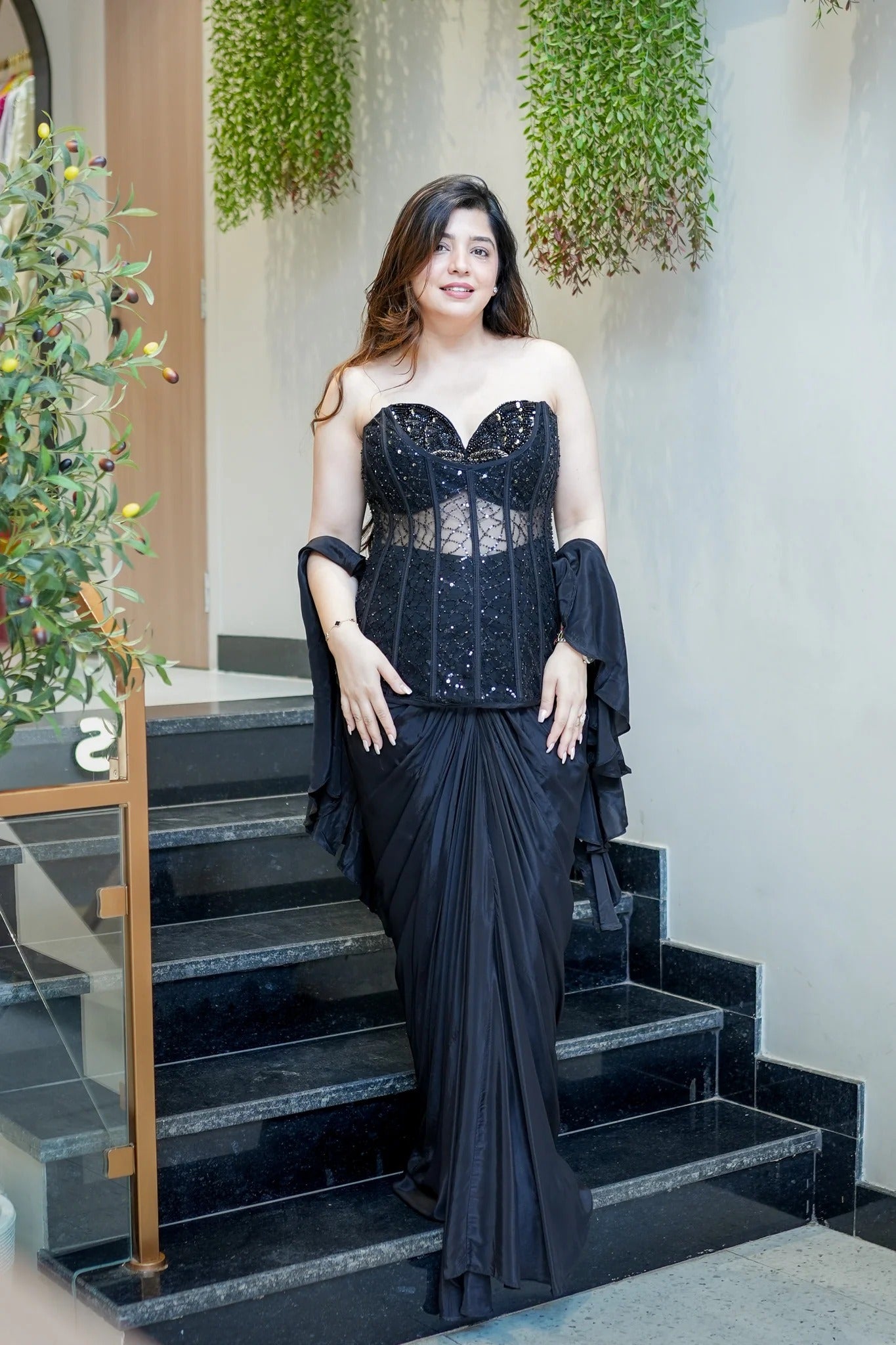 Graceful Embroidered Indowestern Outfit
