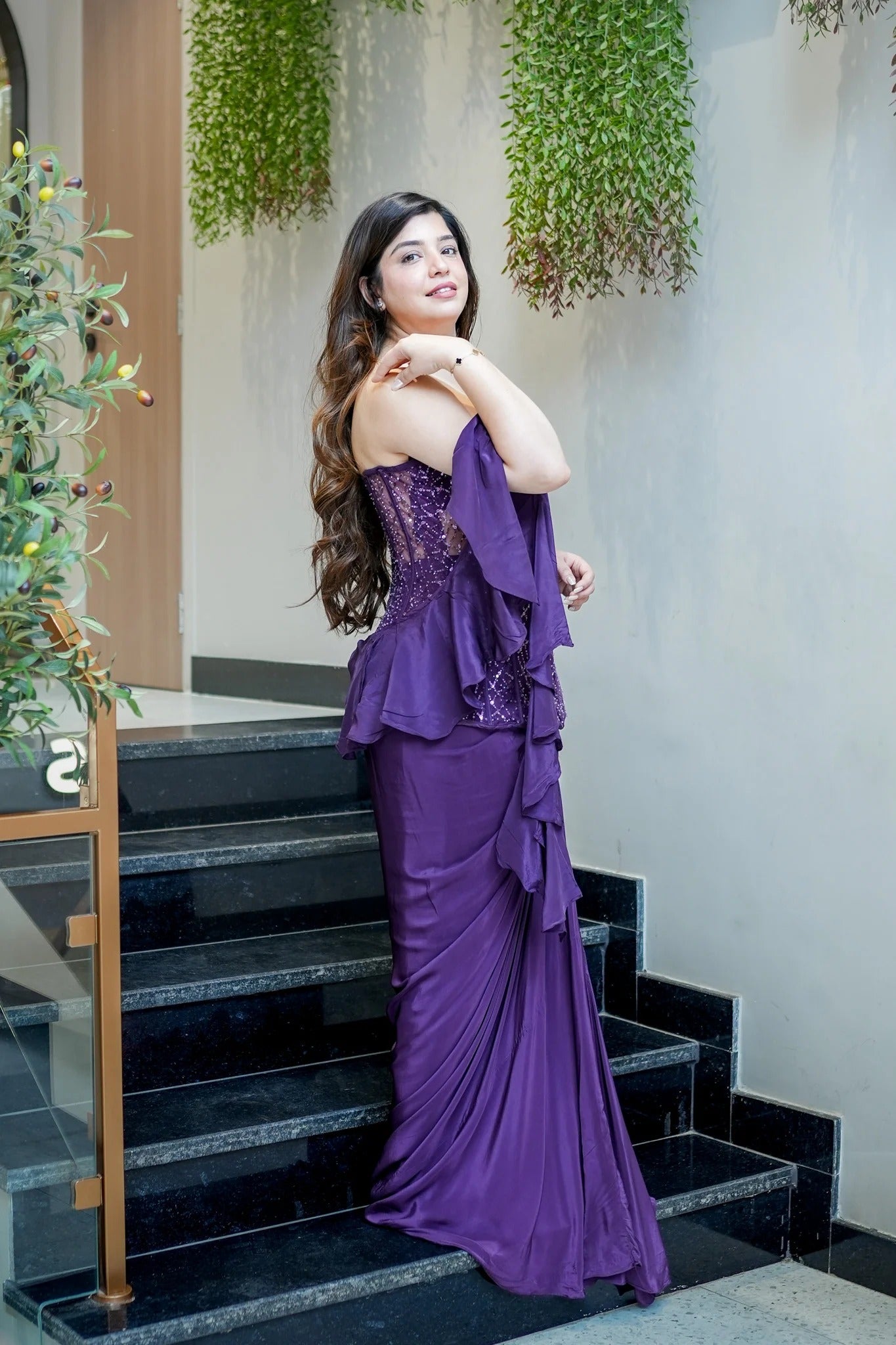 Graceful Embroidered Indowestern Outfit